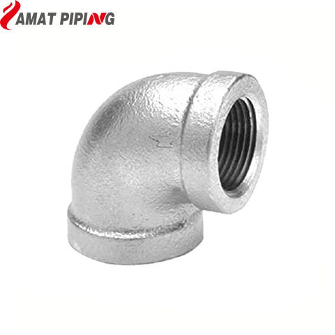 Malleable 90° Galvanised Elbow F/F