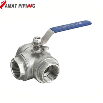 Female Three Way Ball Valve